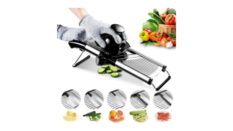 Mandoline Food Slicer; Stainless Steel
