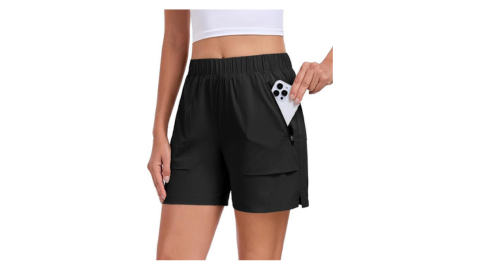 Women’s Athletic Shorts w/Zipper Pockets