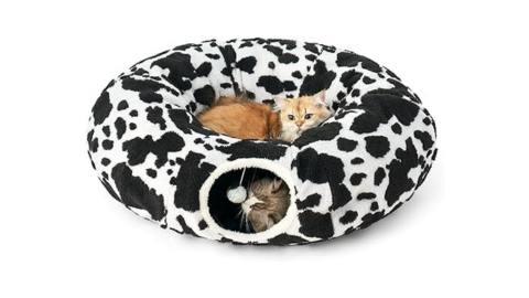 Cat Tunnel Bed w/washable cushion