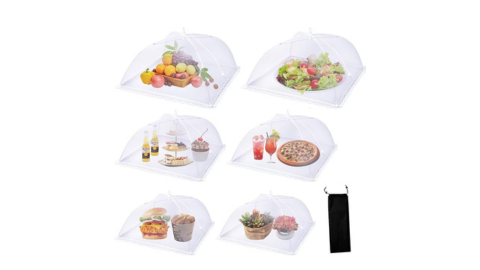 6 Collapsible Food Tents w/carry bag