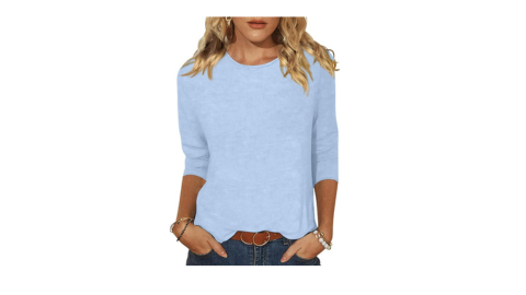 3/4 sleeve Loose Pullover