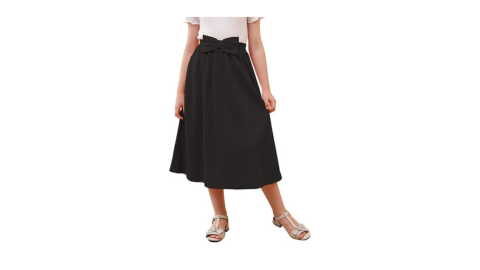 Girls A-Line Bow Knot Elastic Waist Skirt 4-14