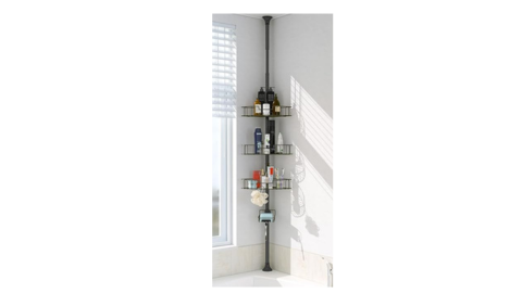 Shower Organizer Caddy; Rustproof Tension Pole