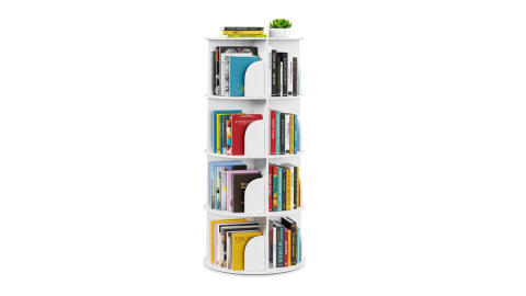 4-Tier Rotating Bookshelf Tower – perfect for the classroom